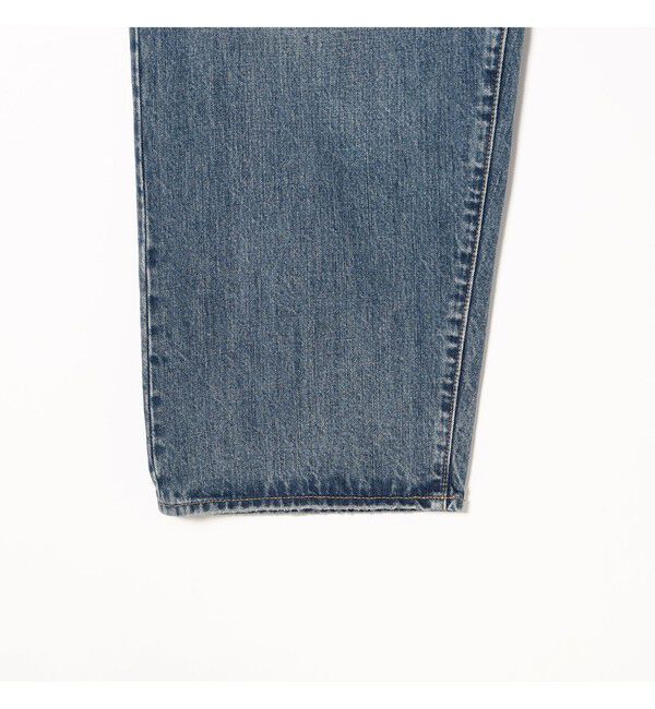 BEAMS「フェード ダメージ デニムパンツ 【ワイドストレートフィット】」|デニム|