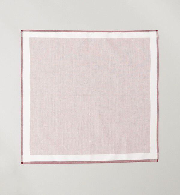 SHIPS「GRAZIINA: カラーフル グランド 無地 ポケットチーフ」|ハンカチ|レッド