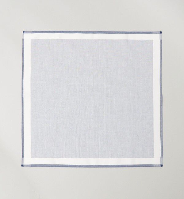 SHIPS「GRAZIINA: カラーフル グランド 無地 ポケットチーフ」|ハンカチ|スカイブルー