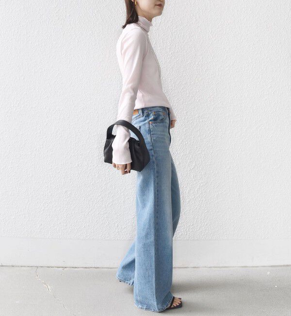 SHIPS for women「〈手洗い可能〉ドライタッチ リブ タートル」|Tシャツ・カットソー|