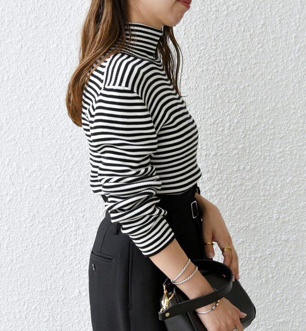 SHIPS any「SHIPS any:〈手洗い可能〉デリケート リブ タートルネック ニット プルオーバー」|ニット・セーター|