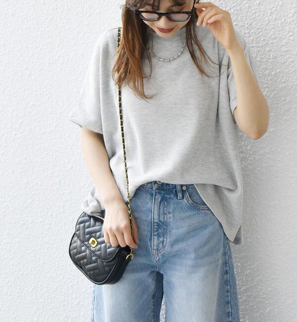 SHIPS any「【WEB限定】SHIPS any:〈洗濯機可能〉ワッフル ワイド TEE」|Tシャツ・カットソー|