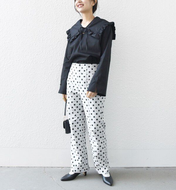 SHIPS any「SHIPS any: ドット ジャカード ストレート ポケット パンツ」|その他|