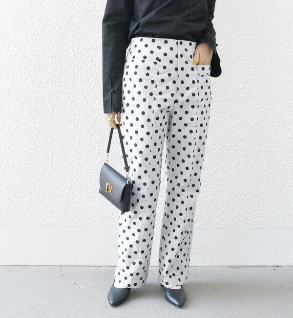 SHIPS any「SHIPS any: ドット ジャカード ストレート ポケット パンツ」|その他|