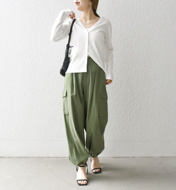 SHIPS any「SHIPS any:〈洗濯機可能〉テレコ ベアトップ セット カーディガン」|カーディガン|