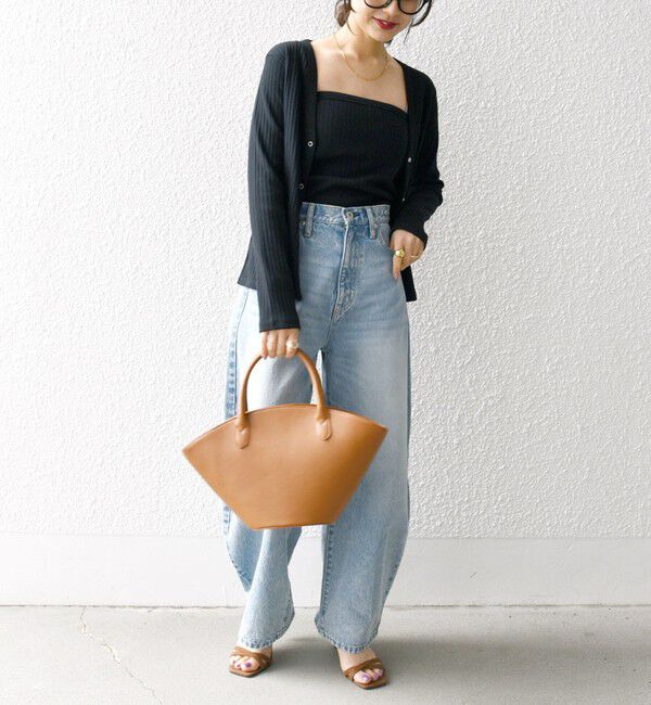 SHIPS any「SHIPS any:〈洗濯機可能〉テレコ ベアトップ セット カーディガン」|カーディガン|