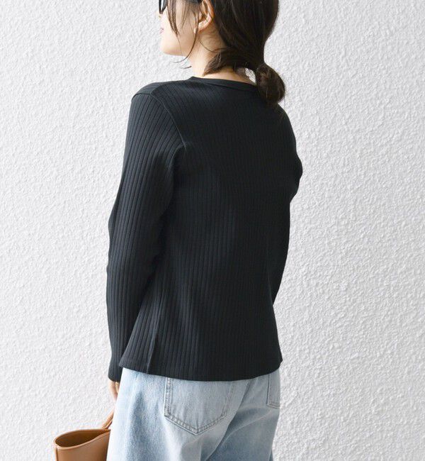 SHIPS any「SHIPS any:〈洗濯機可能〉テレコ ベアトップ セット カーディガン」|カーディガン|