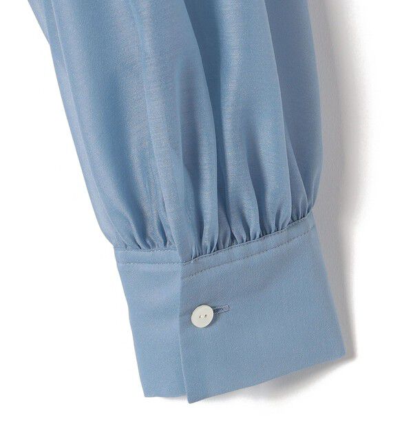 SHIPS for women「《一部追加予約》〈手洗い可能〉オーガンジー リボン ブラウス」|シャツ・ブラウス|