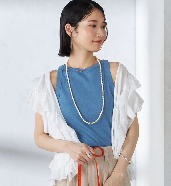 SHIPS for women「【SHIPS別注】onit:〈洗濯機可能〉アメリカンスリーブ タンクトップ」|タンクトップ|