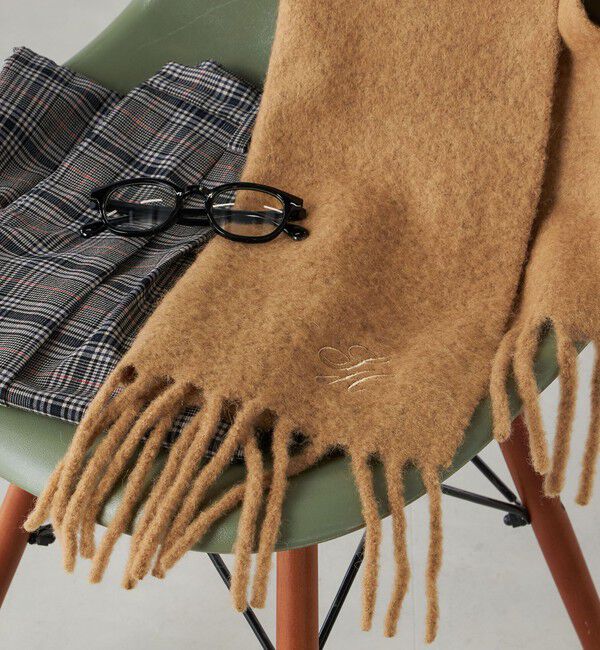 SHIPS for women「刺繍 モへヤ ミックス マフラー」|マフラー|