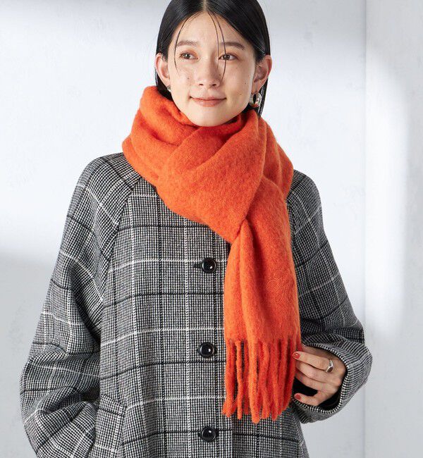 SHIPS for women「刺繍 モへヤ ミックス マフラー」|マフラー|