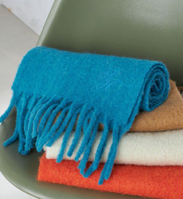 SHIPS for women「刺繍 モへヤ ミックス マフラー」|マフラー|