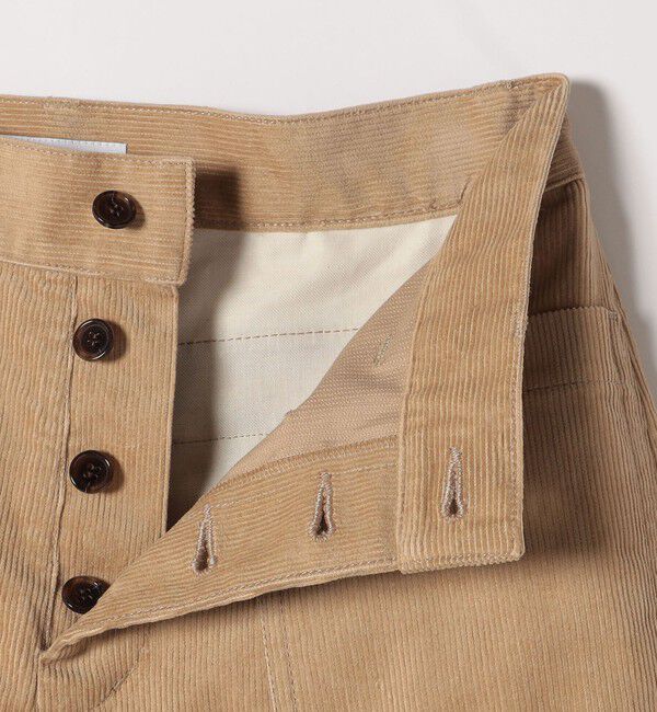 SHIPS any「SHIPS any:〈洗濯機可能〉コーデュロイ フロント ボタン セミワイド パンツ」|その他|