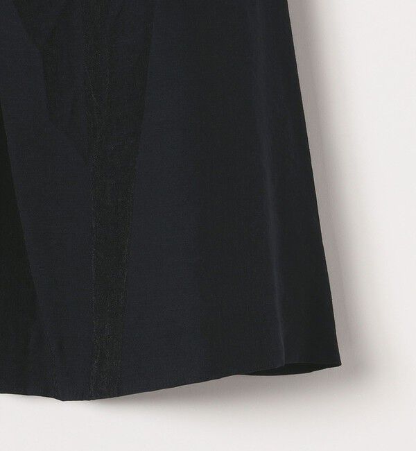 SHIPS any「SHIPS any:〈手洗い可能〉ヴィンテージサテン ランダムタック フレア スカート」|スカート|