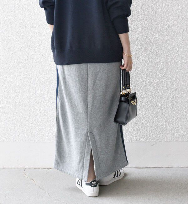 SHIPS any「SHIPS any:〈洗濯機可能〉USAコットン 裏起毛 サイドライン スカート」|スカート|