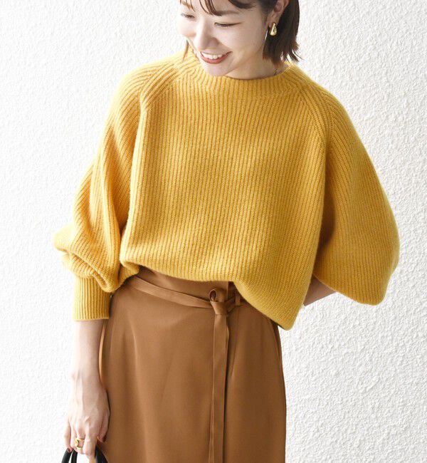 SHIPS any「SHIPS any:〈手洗い可能〉AQUA カシミヤ ミックス ハイネック ニット」|ニット・セーター|