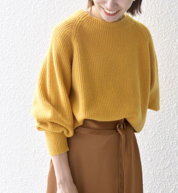 SHIPS any「SHIPS any:〈手洗い可能〉AQUA カシミヤ ミックス ハイネック ニット」|ニット・セーター|