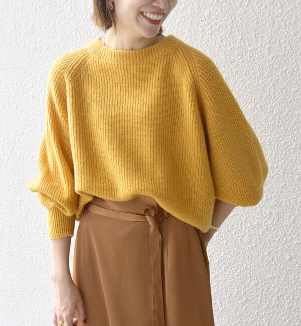 SHIPS any「SHIPS any:〈手洗い可能〉AQUA カシミヤ ミックス ハイネック ニット」|ニット・セーター|