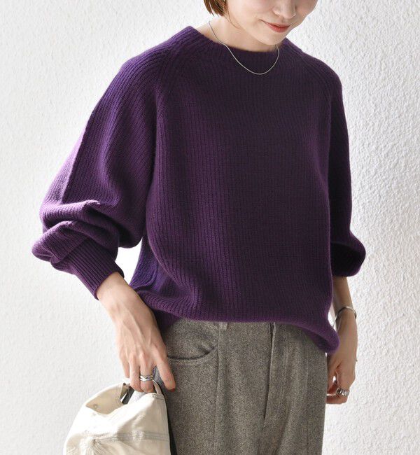 SHIPS any「SHIPS any:〈手洗い可能〉AQUA カシミヤ ミックス ハイネック ニット」|ニット・セーター|