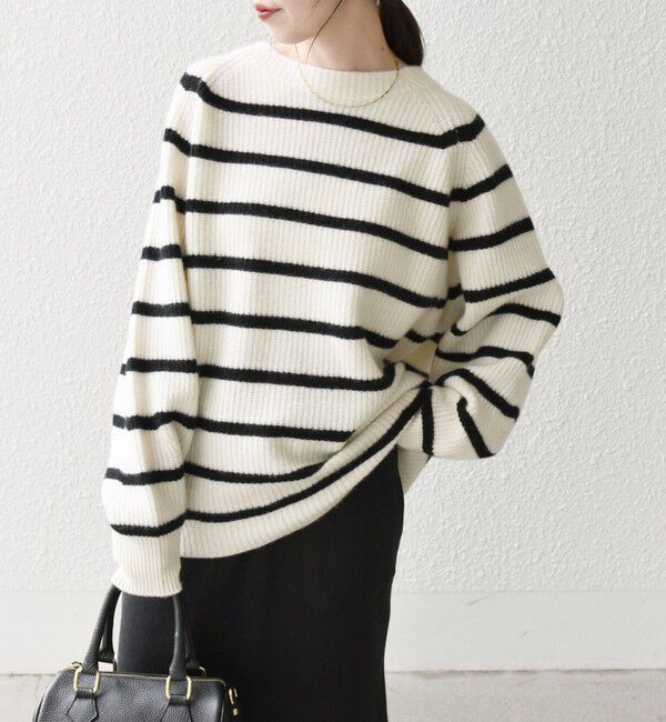 SHIPS any「SHIPS any:〈手洗い可能〉AQUA カシミヤ ミックス ハイネック ニット」|ニット・セーター|