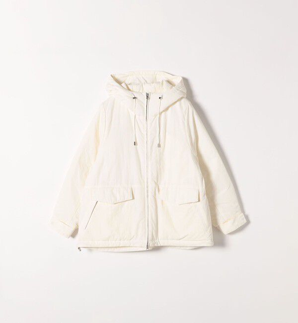 SHIPS any「SHIPS any:〈撥水加工〉中綿 パフ ダブルジップ フーディ ブルゾン」|ブルゾン・スタジャン|