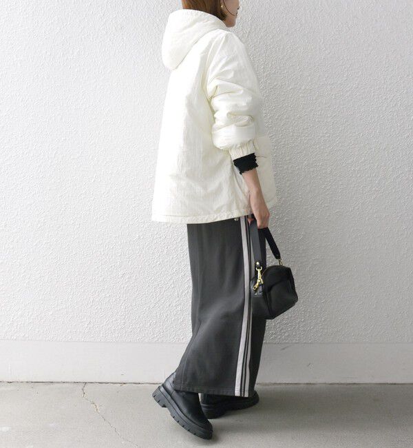 SHIPS any「SHIPS any:〈撥水加工〉中綿 パフ ダブルジップ フーディ ブルゾン」|ブルゾン・スタジャン|