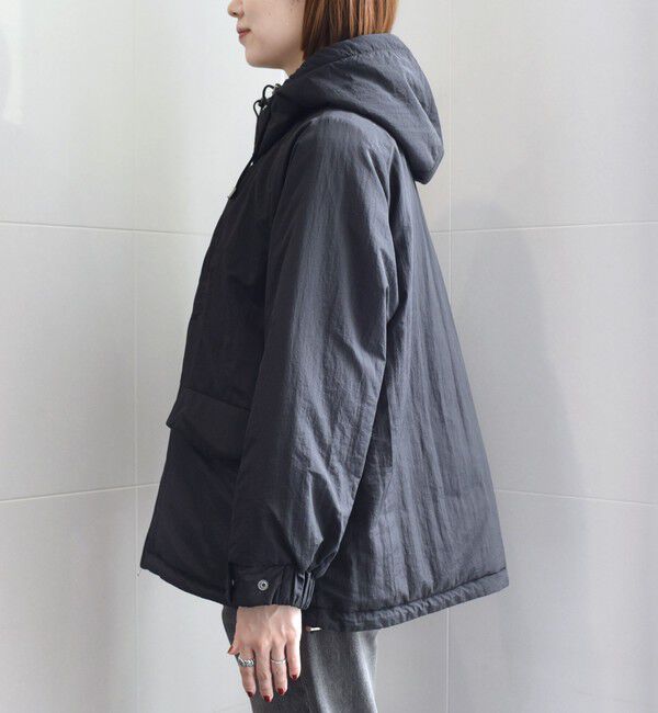 SHIPS any「SHIPS any:〈撥水加工〉中綿 パフ ダブルジップ フーディ ブルゾン」|ブルゾン・スタジャン|