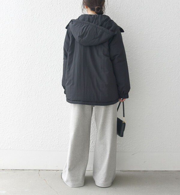 SHIPS any「SHIPS any:〈撥水加工〉中綿 パフ ダブルジップ フーディ ブルゾン」|ブルゾン・スタジャン|