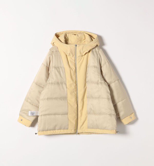 SHIPS any「SHIPS any:〈撥水加工〉中綿 パフ ダブルジップ フーディ ブルゾン」|ブルゾン・スタジャン|