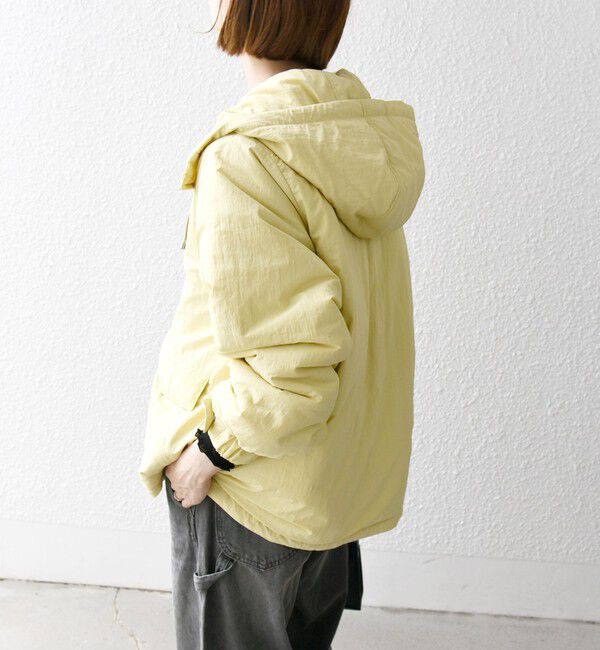 SHIPS any「SHIPS any:〈撥水加工〉中綿 パフ ダブルジップ フーディ ブルゾン」|ブルゾン・スタジャン|