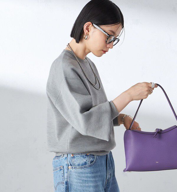 SHIPS for women「〈手洗い可能〉スムース ニット ガゼット プルオーバー」|ニット・セーター|