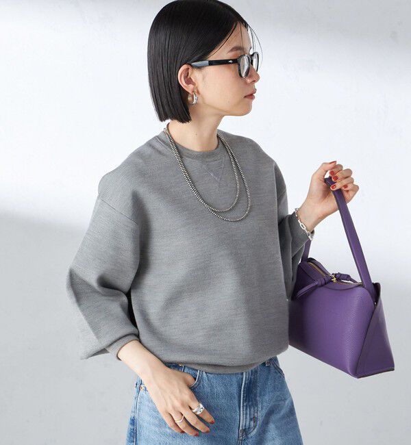 SHIPS for women「〈手洗い可能〉スムース ニット ガゼット プルオーバー」|ニット・セーター|