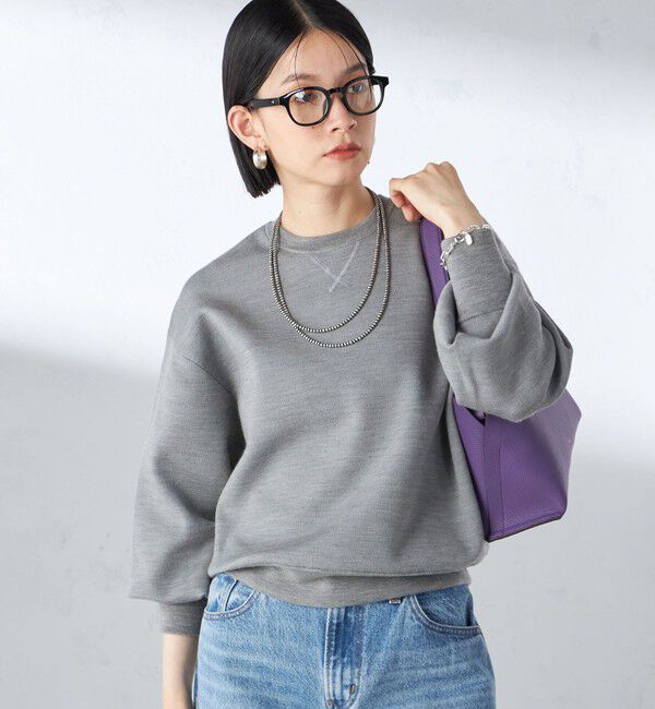 SHIPS for women「〈手洗い可能〉スムース ニット ガゼット プルオーバー」|ニット・セーター|