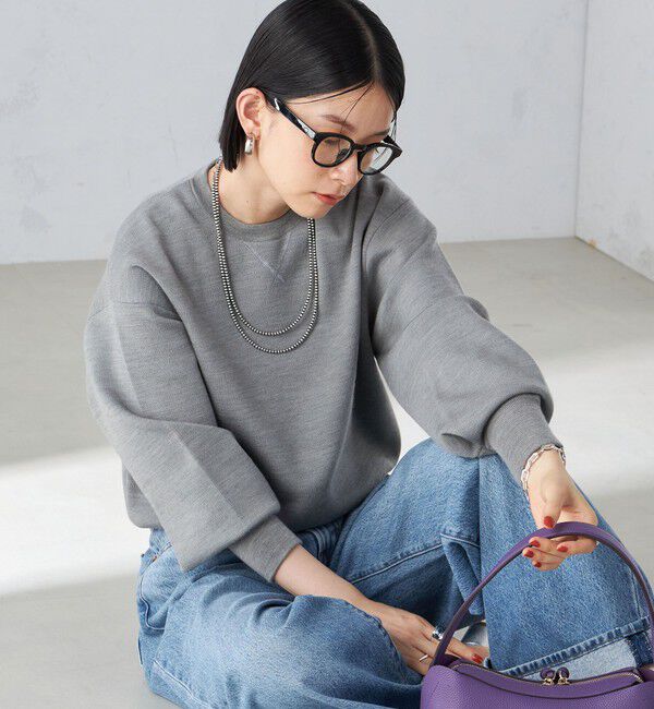 SHIPS for women「〈手洗い可能〉スムース ニット ガゼット プルオーバー」|ニット・セーター|