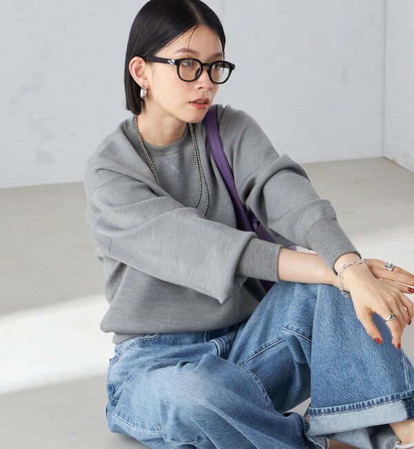 SHIPS for women「〈手洗い可能〉スムース ニット ガゼット プルオーバー」|ニット・セーター|