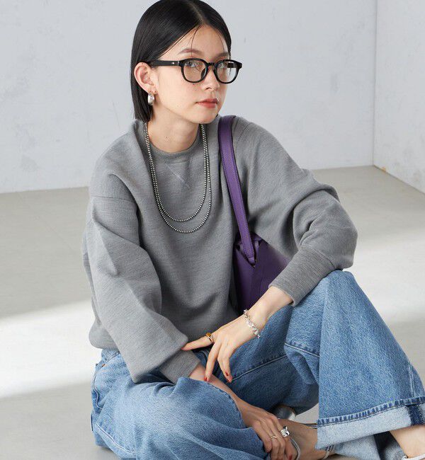 SHIPS for women「〈手洗い可能〉スムース ニット ガゼット プルオーバー」|ニット・セーター|