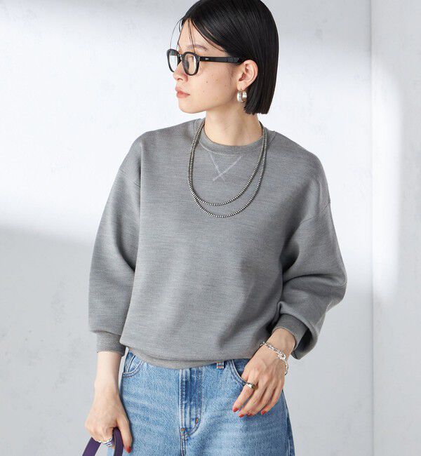 SHIPS for women「〈手洗い可能〉スムース ニット ガゼット プルオーバー」|ニット・セーター|