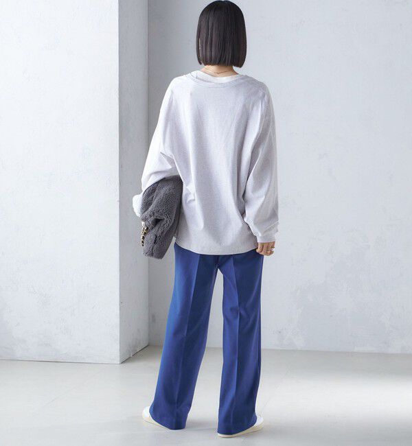 SHIPS for women「〈手洗い可能〉両面起毛 セミフレア パンツ」|その他|