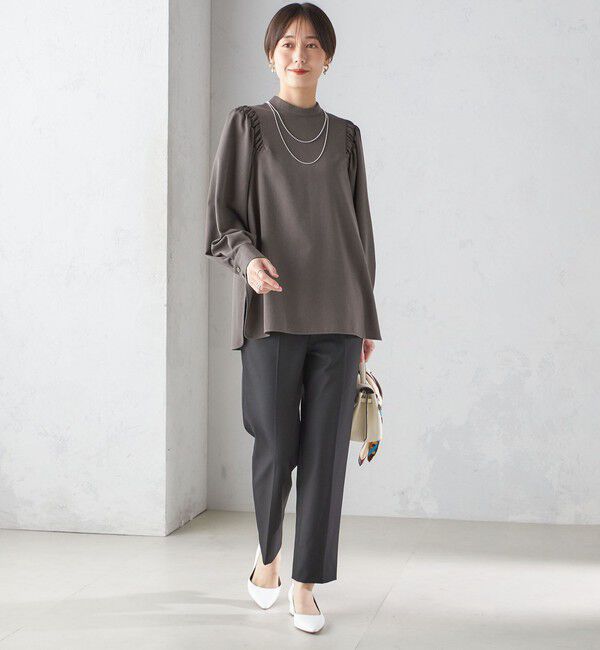 SHIPS for women「〈手洗い可能〉裏起毛 スリム テーパード パンツ」|その他|