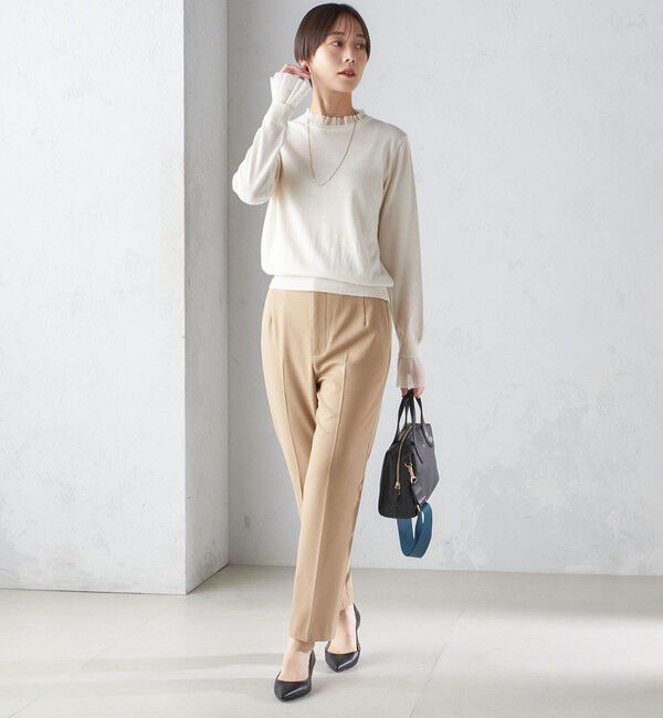 SHIPS for women「〈手洗い可能〉裏起毛 スリム テーパード パンツ」|その他|