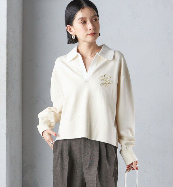 SHIPS for women「〈手洗い可能〉エンブレム ラガー ニット」|ニット・セーター|