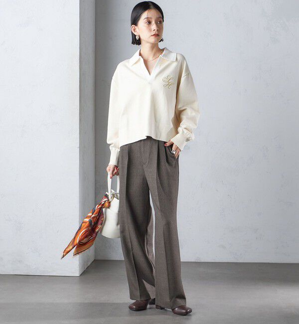 SHIPS for women「〈手洗い可能〉エンブレム ラガー ニット」|ニット・セーター|