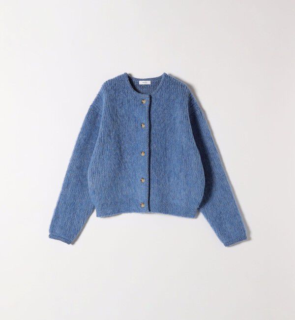 SHIPS any「SHIPS any:〈手洗い可能〉シャギー クルーネック ニット カーディガン」|カーディガン|