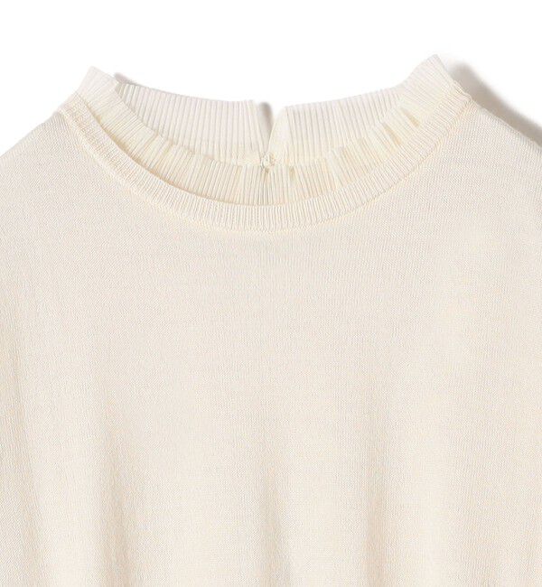 SHIPS for women「〈手洗い可能〉オーガンジー プリーツ ハイゲージ ニット」|ニット・セーター|