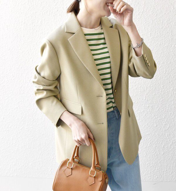 SHIPS any「SHIPS any: オックス シングル テーラード ブレザー ジャケット［NAVY BLUE］」|テーラードジャケット|