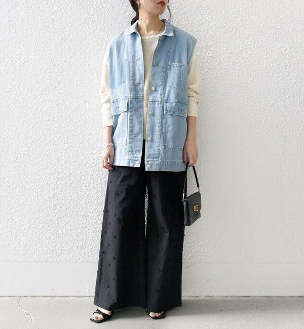 SHIPS any「SHIPS any:〈洗濯機可能〉デニム ベスト［SHIPS any DENIM］」|ベスト・ジレ|
