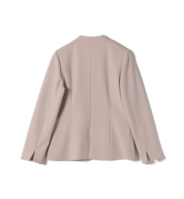 SHIPS Colors 「SHIPS Colors:ストレッチ ジョーゼット Vカラージャケット3 （セットアップ対応可能）◇」|ノーカラージャケット|