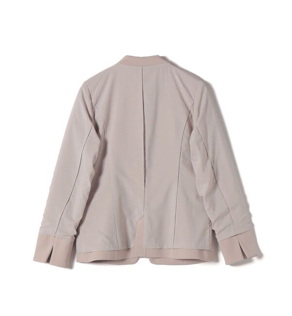 SHIPS Colors 「SHIPS Colors:ストレッチ ジョーゼット Vカラージャケット3 （セットアップ対応可能）◇」|ノーカラージャケット|