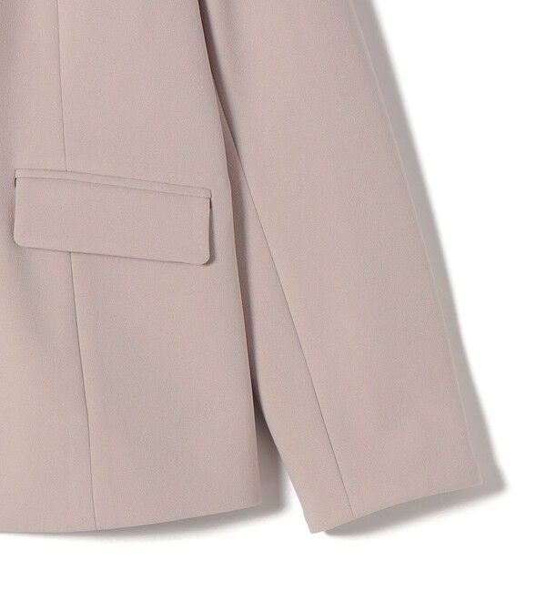 SHIPS Colors 「SHIPS Colors:ストレッチ ジョーゼット Vカラージャケット3 （セットアップ対応可能）◇」|ノーカラージャケット|