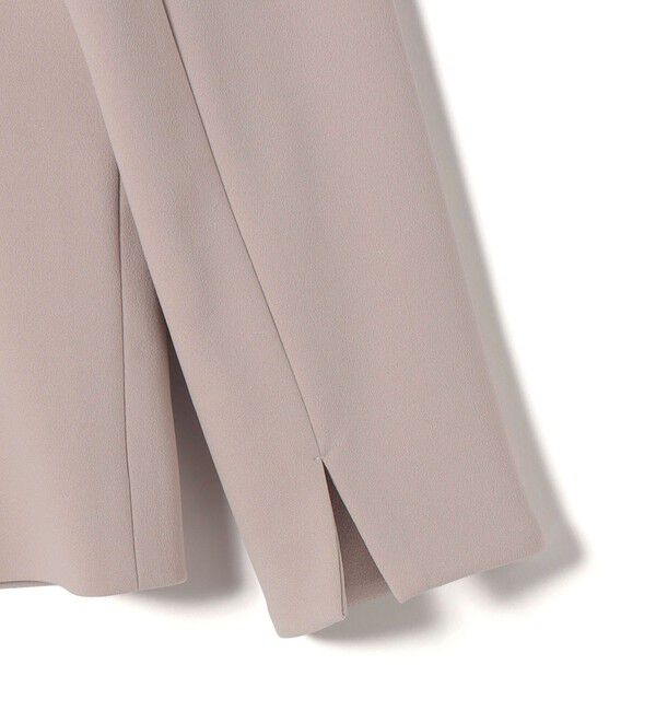 SHIPS Colors 「SHIPS Colors:ストレッチ ジョーゼット Vカラージャケット3 （セットアップ対応可能）◇」|ノーカラージャケット|